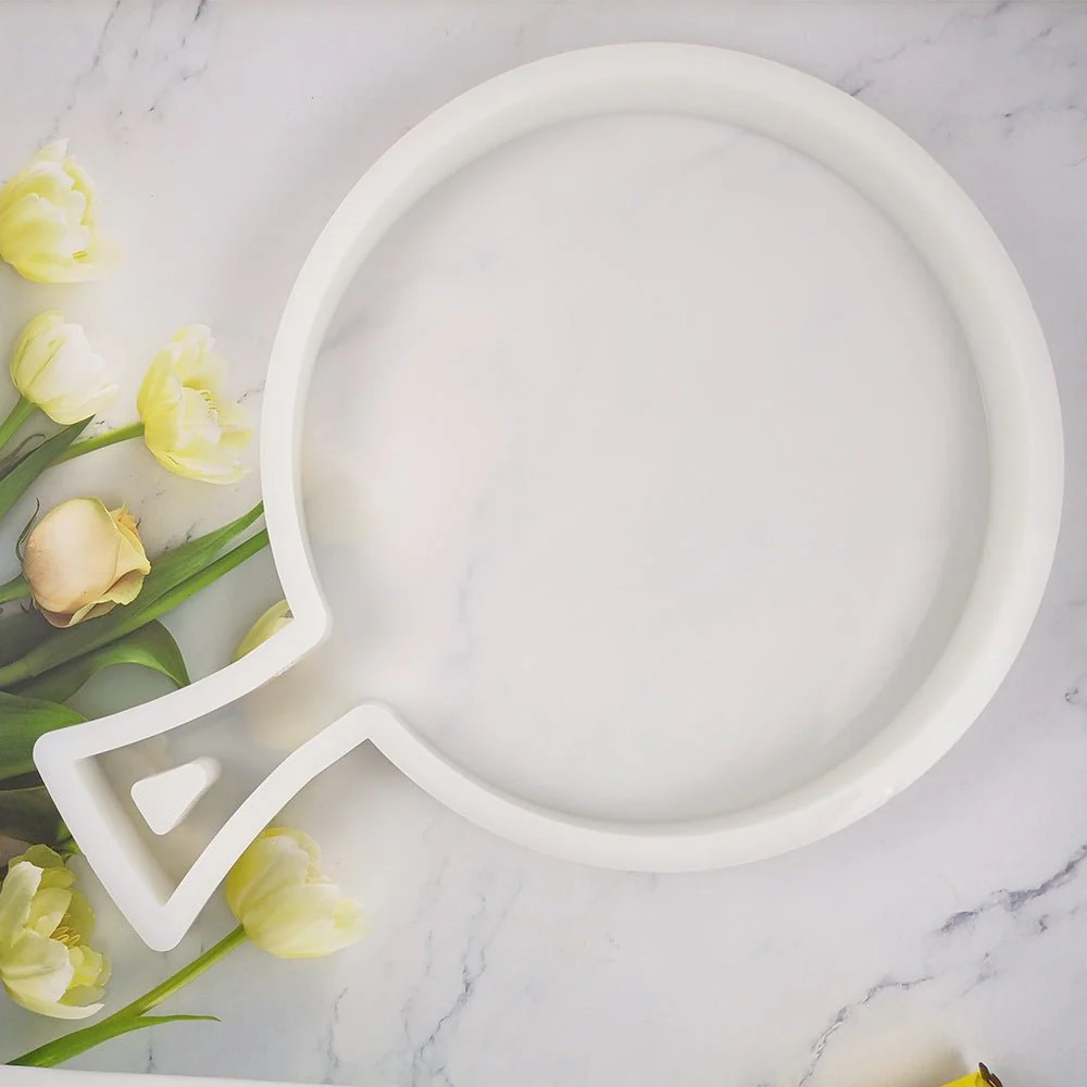Silicone Mould - Extra Large Round Charcuterie Board Tray with Handle 50cm x 35.3cm x 3.8cm x 1 - Image 3