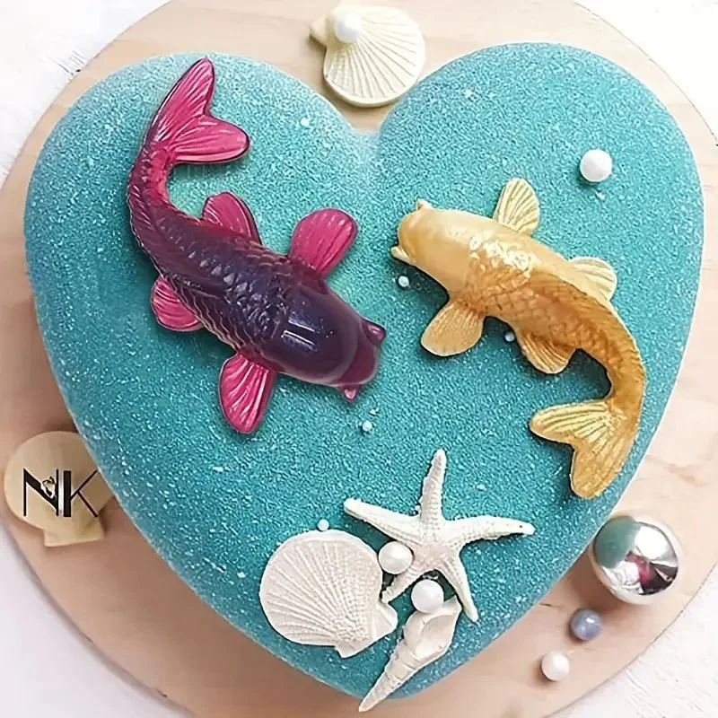 Silicone Mould - 1 x Koi Carp Fish Mould 6.5cm x 4cm x 2cm - Image 3