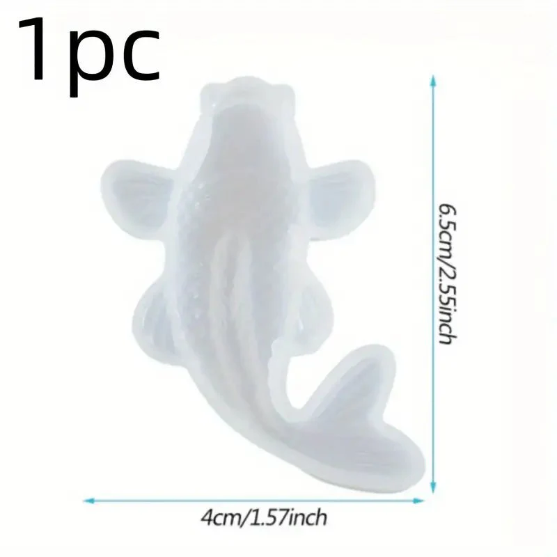 Silicone Mould - 1 x Koi Carp Fish Mould 6.5cm x 4cm x 2cm - Image 4