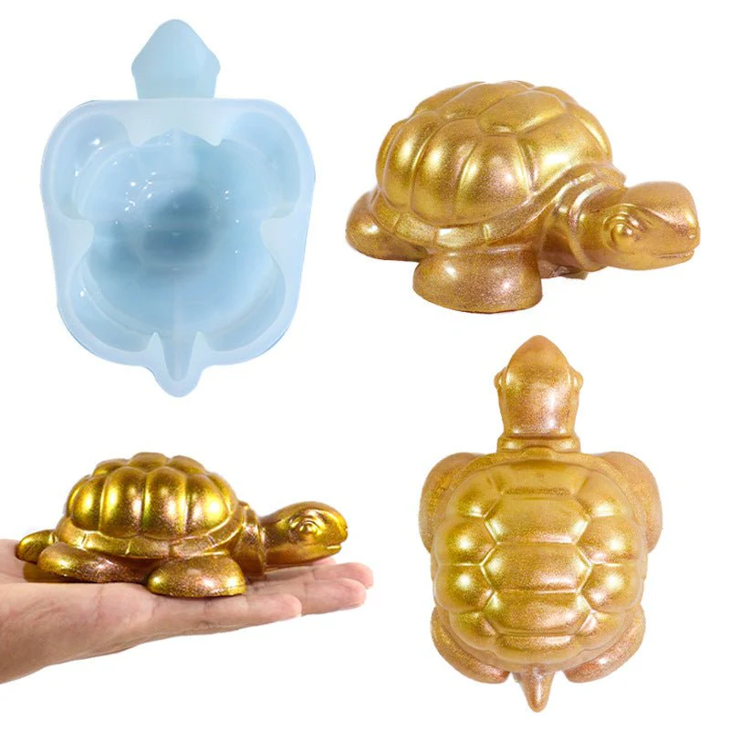 Silicone Mould - 1 x Large 3D Sea Turtle Mould 15.5cm x 10cm