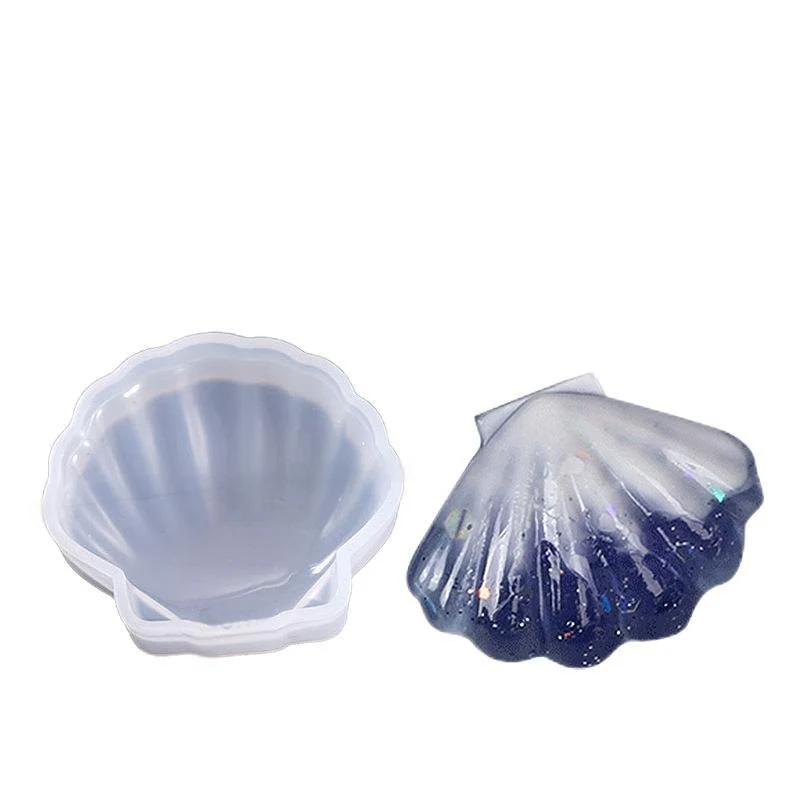 Silicone Mould - 1 x Large Sea Oyster Shell Mould 8cm x 8cm x 2cm - Image 4