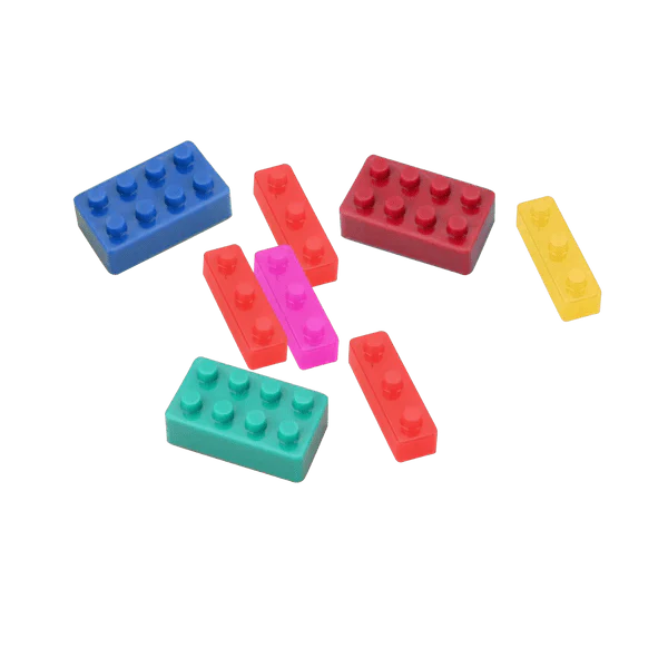 Silicone Mould - 1 x Red Block Bricks Mould 15cm x 8.3cm - Image 2