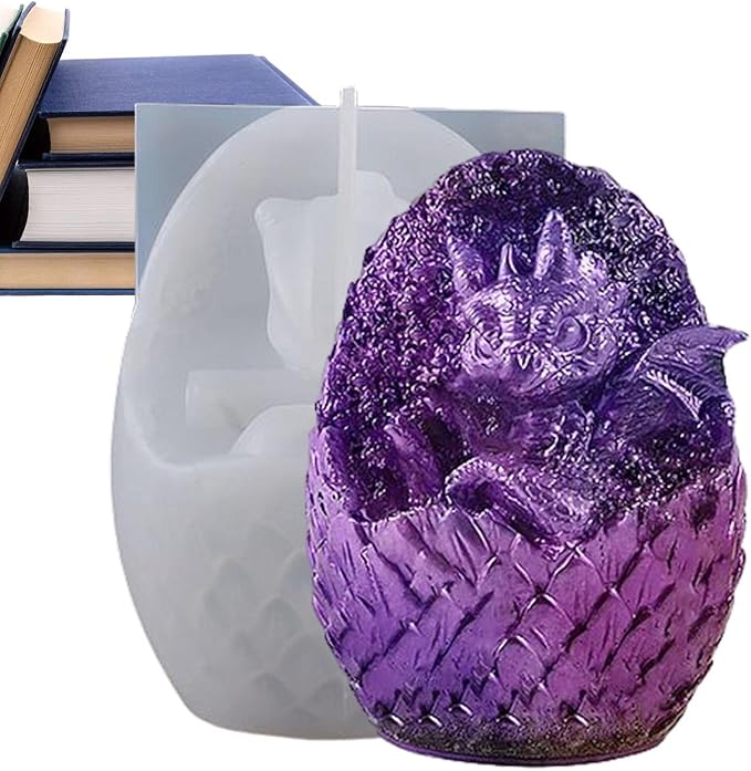 Silicone Mould - 1 x Silicone 3D Dragon Hatching Egg Mould - Image 3