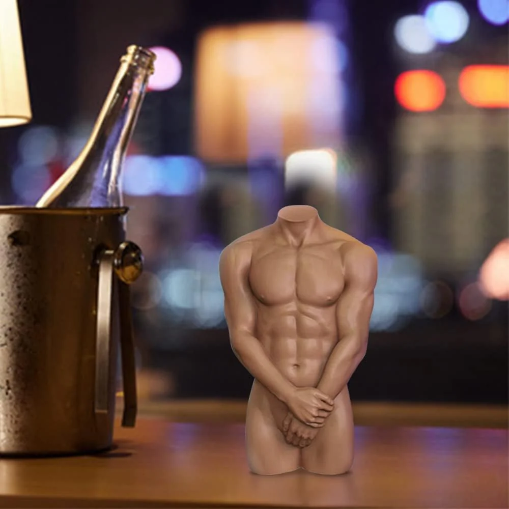 Silicone Mould - 1 x Silicone 3D Male Body Torso Mould
