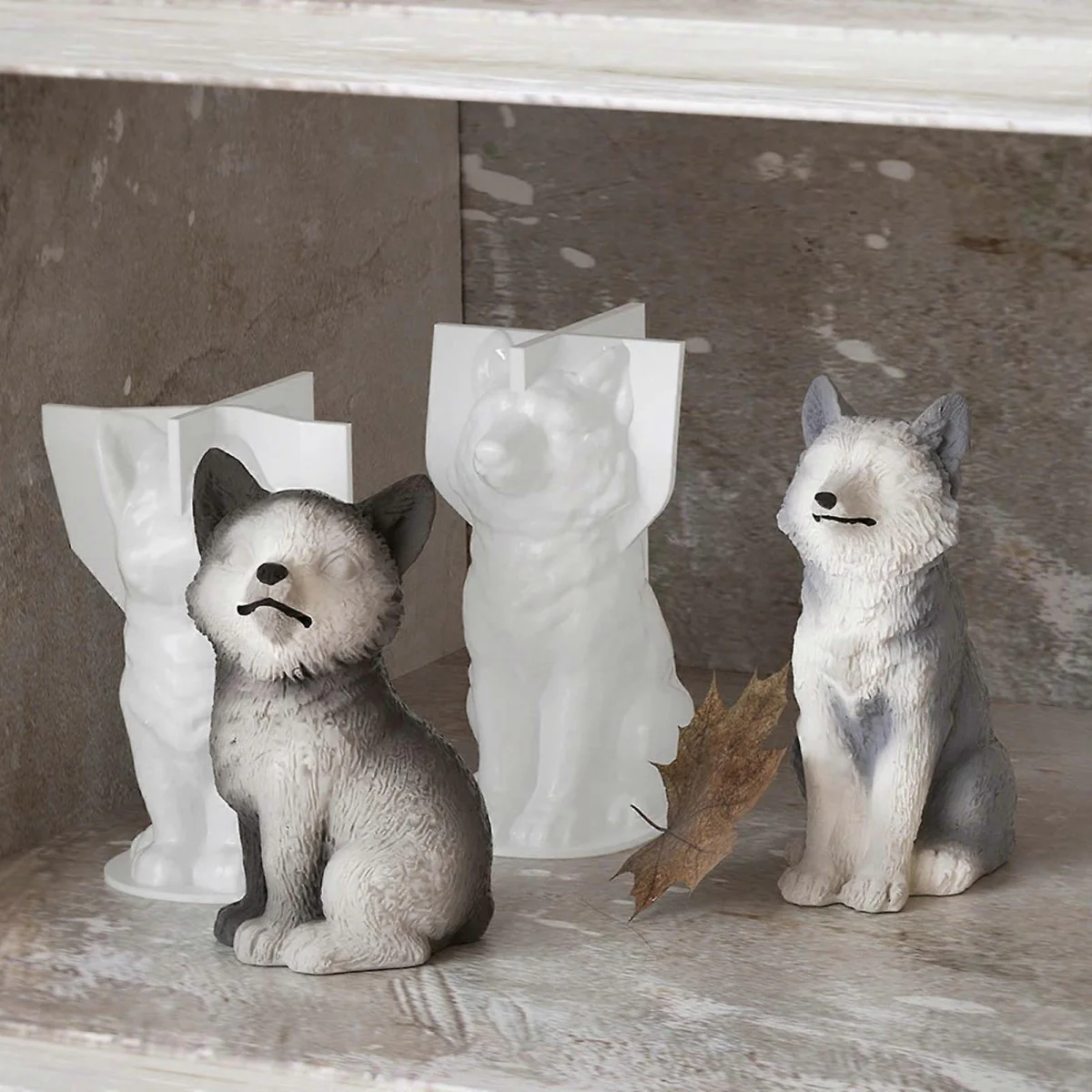 Silicone Mould - 1 x Silicone 3D Fox Wolf Mould