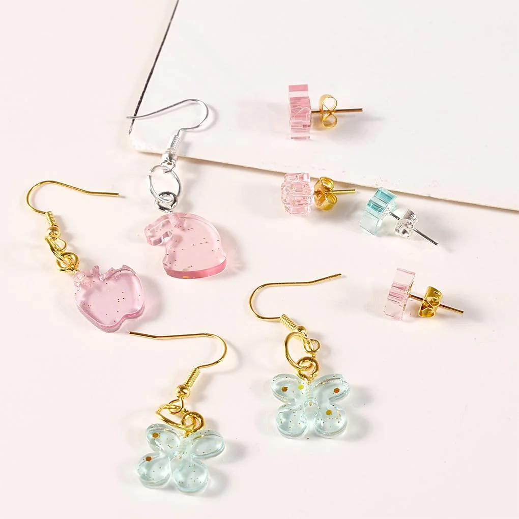 Silicone Mould - 1 x Silicone 42pc Mini Assorted Earring Design Mould - Image 3