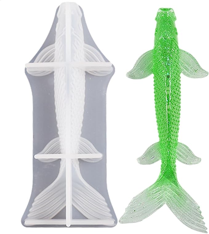 Silicone Mould - 1 x Silicone Koi Fish Mould - Image 3