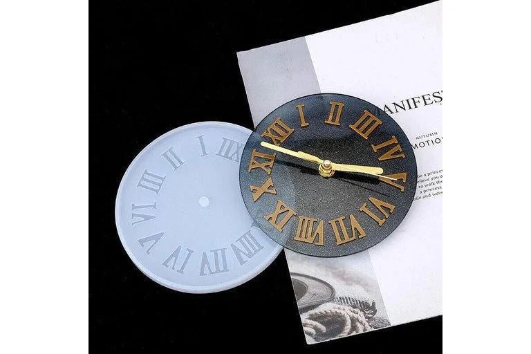 Silicone Mould - 1 x Silicone Roman Numeral Clock Face Mould - Image 3
