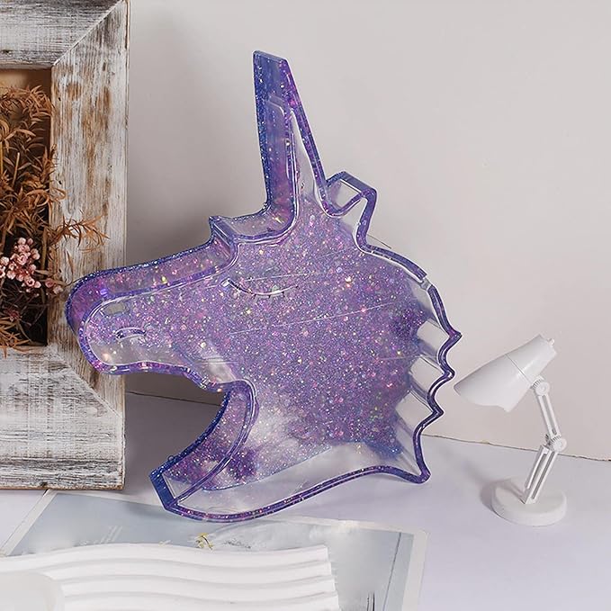 Silicone Mould - 1 x Silicone Unicorn Piggy Bank Storage Jar Mould - Image 3