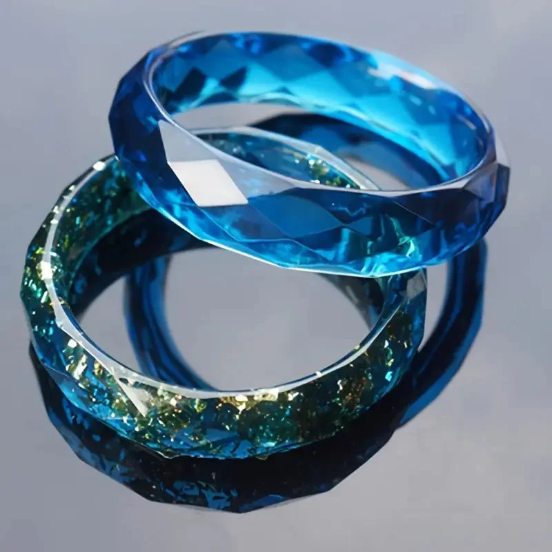 Silicone Mould - 1 x Small Diamond Faucet Bracelet Mould 6.5cm - Image 2