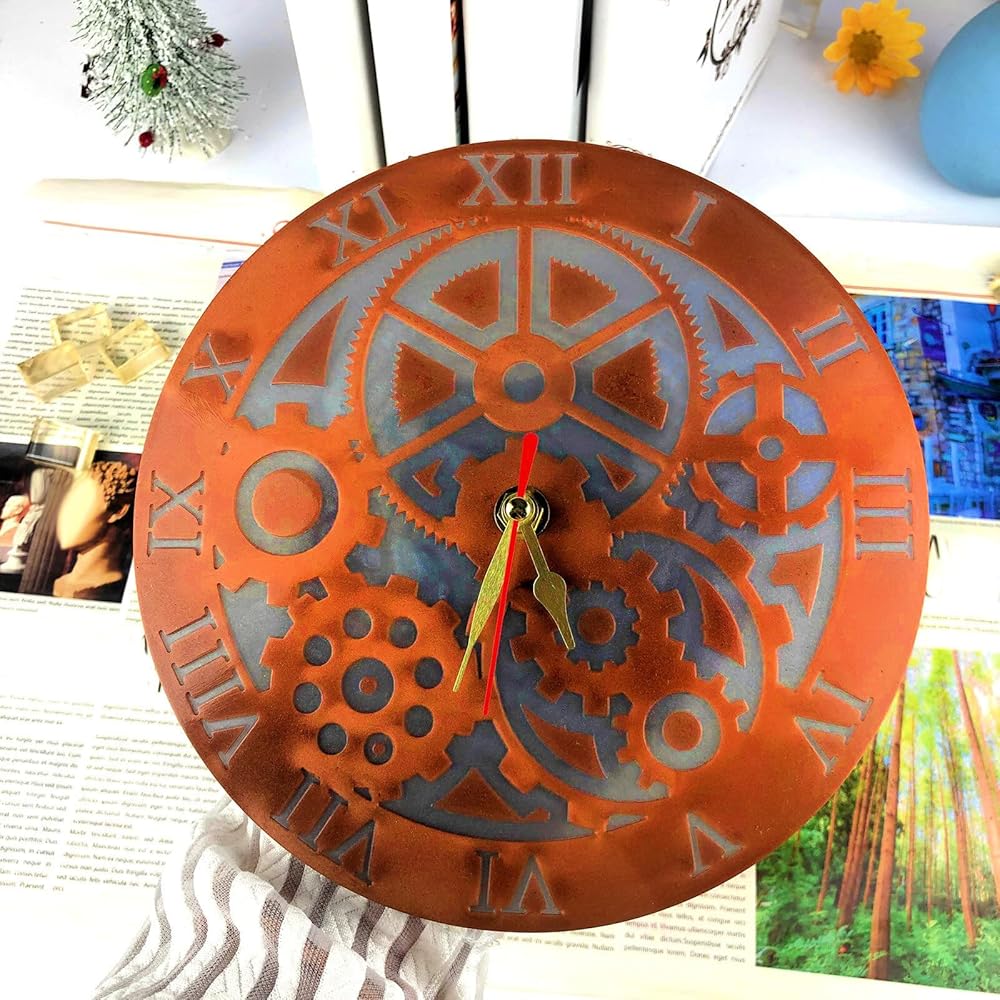 Silicone Mould - 1 x Steampunk Themed Mechanical Timepiece Mould