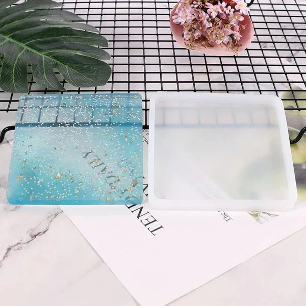 Silicone Mould - Large Square Placemat Coaster 13cm x 13cm x 1cm