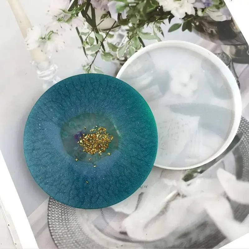 Silicone Mould - Round Coaster 9cm x 9cm x 1cm