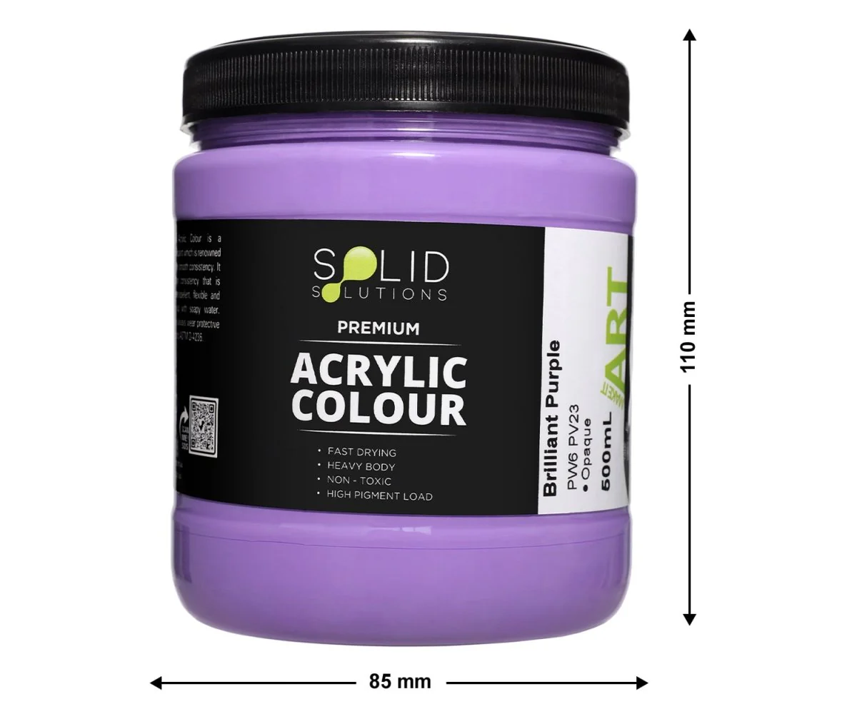 Acrylic Paint | Brilliant Purple - 500ml - Image 3
