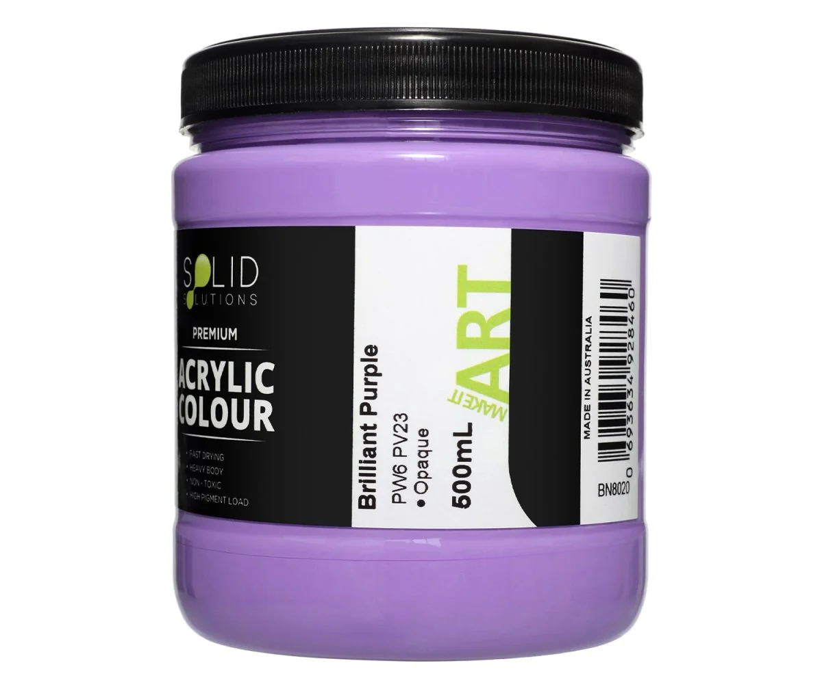 Acrylic Paint | Brilliant Purple - 500ml - Image 4