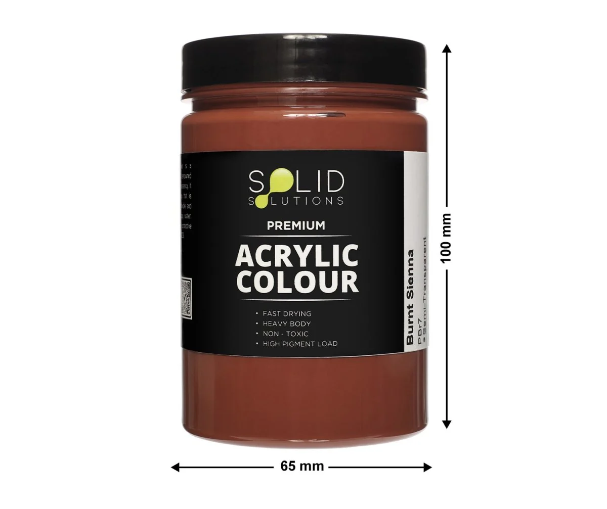 Acrylic Paint | Burnt Sienna - 250ml - Image 4