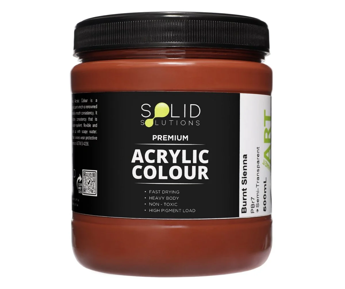 Acrylic Paint | Burnt Sienna - 500ml