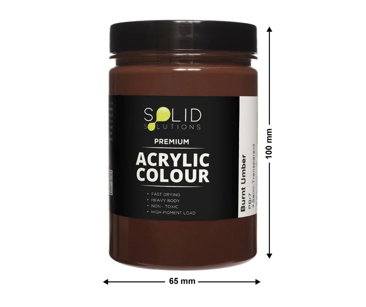 Acrylic Paint | Burnt Umber - 250ml - Image 4