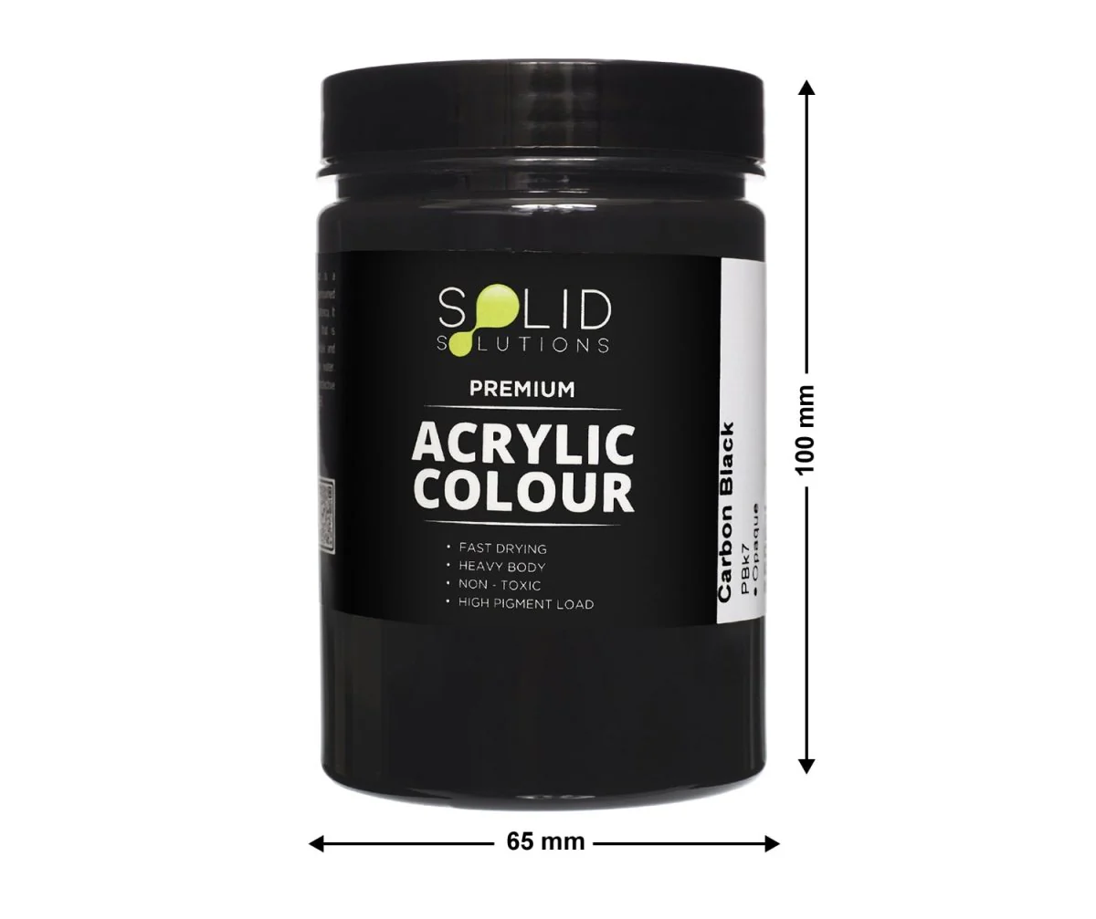Acrylic Paint | Carbon Black - 250ml - Image 4