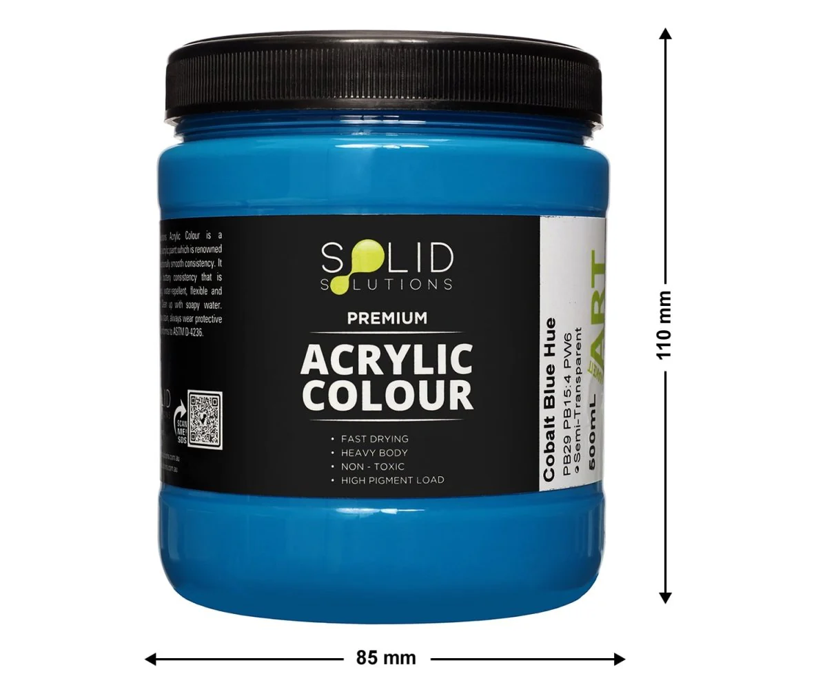 Acrylic Paint | Cobalt Blue Hue - 500ml - Image 3