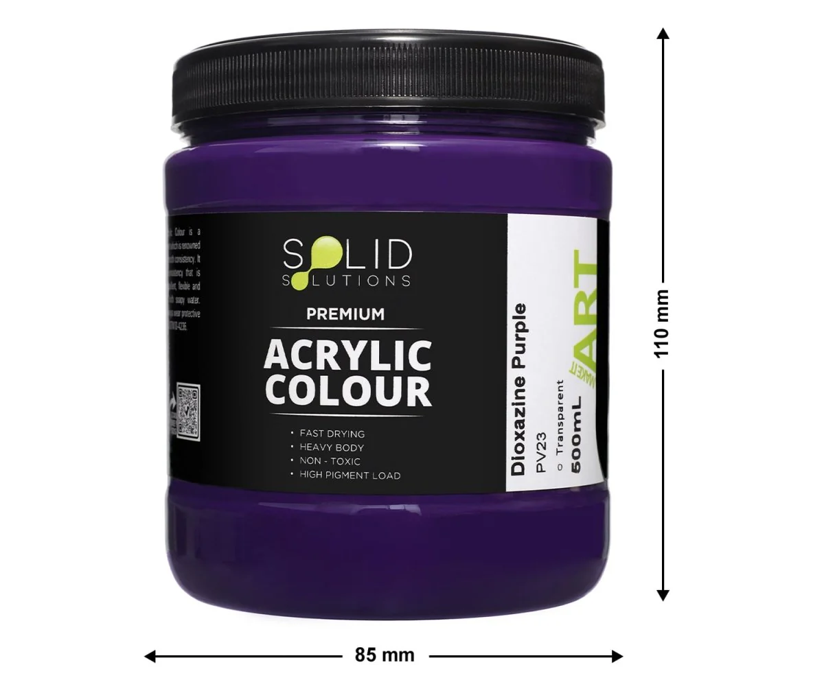 Acrylic Paint | Dioxazine Purple - 500ml - Image 3