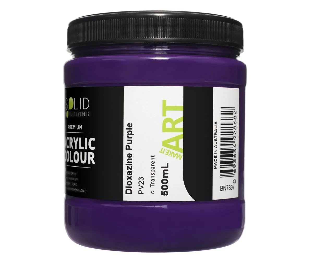 Acrylic Paint | Dioxazine Purple - 500ml - Image 4