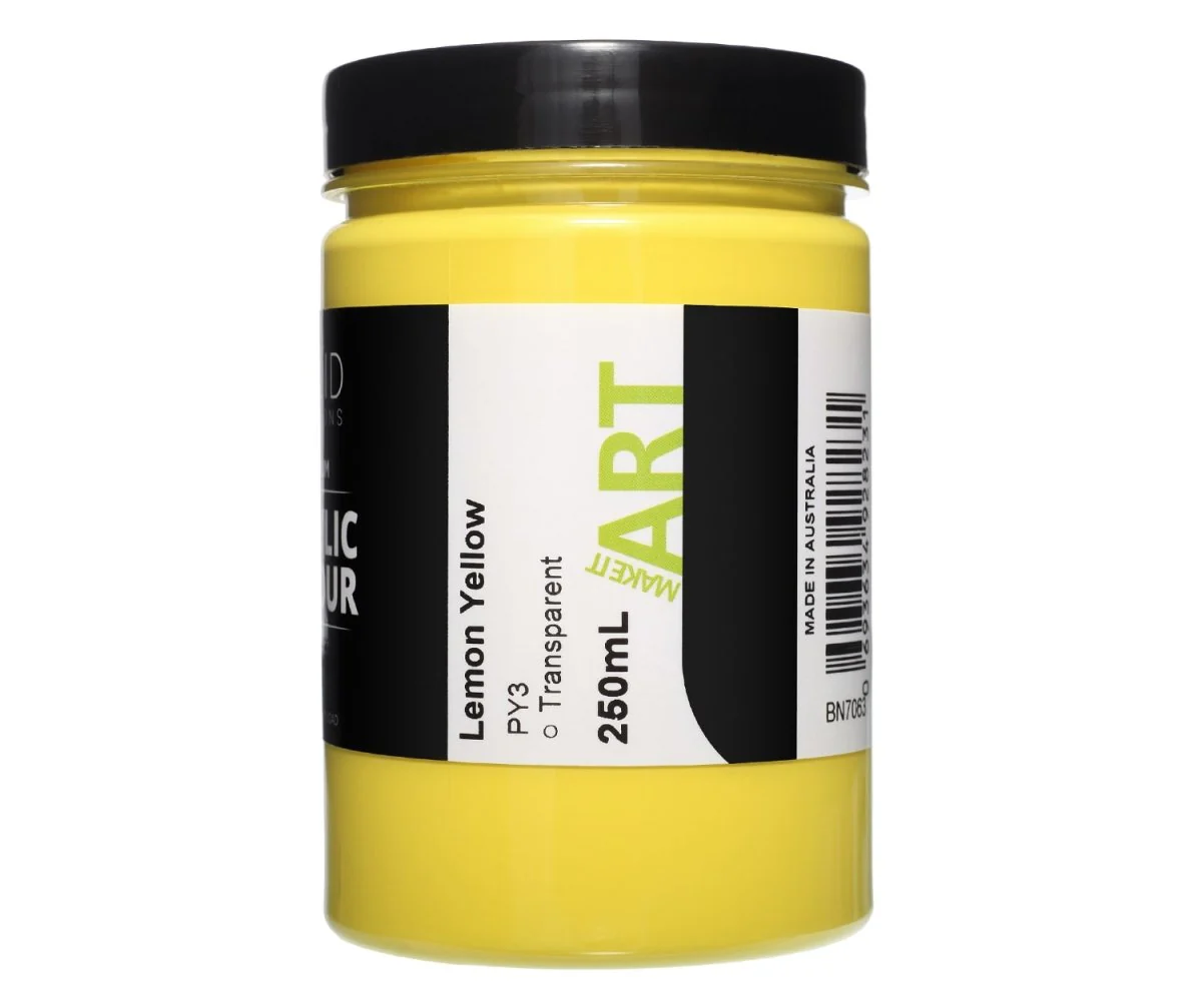Acrylic Paint | Lemon Yellow - 250ml - Image 3