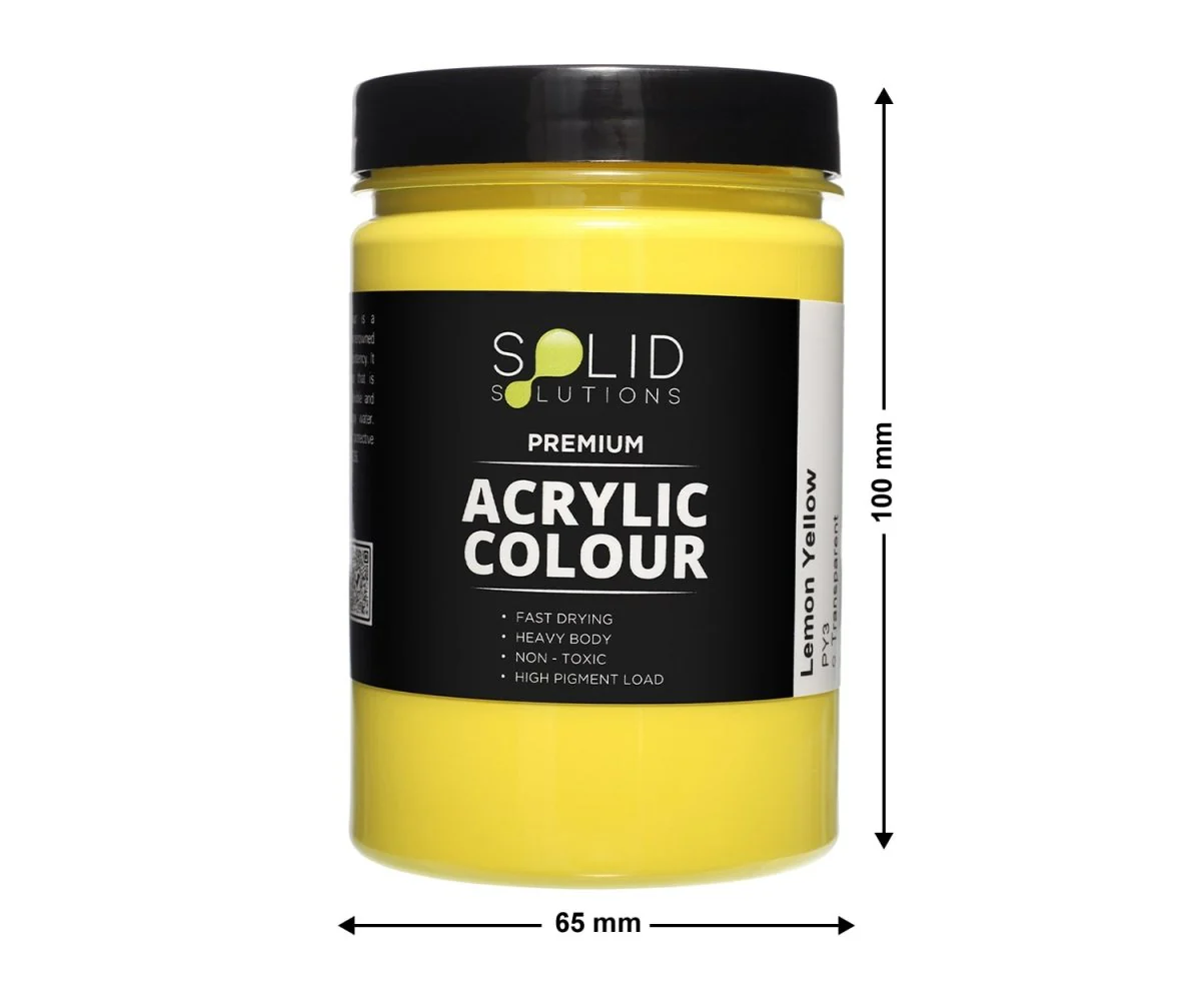 Acrylic Paint | Lemon Yellow - 250ml - Image 4