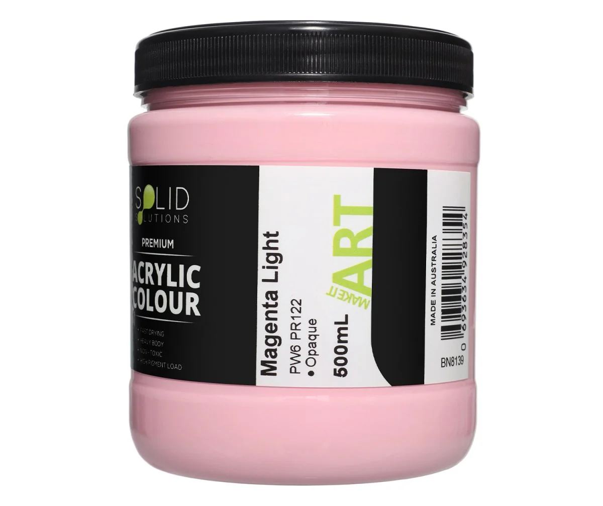 Acrylic Paint | Magenta Light - 500ml - Image 4
