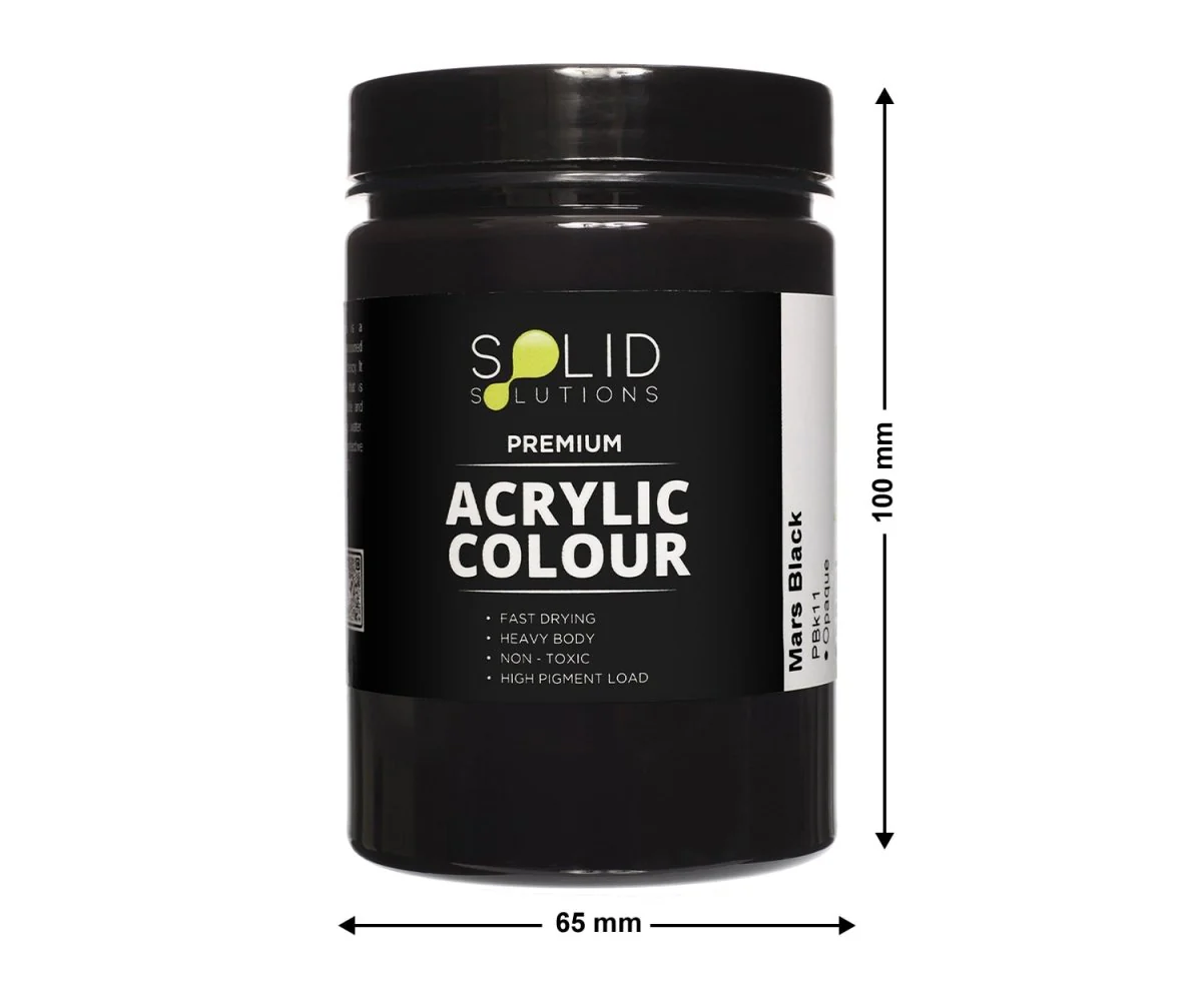 Acrylic Paint | Mars Black - 250ml - Image 4