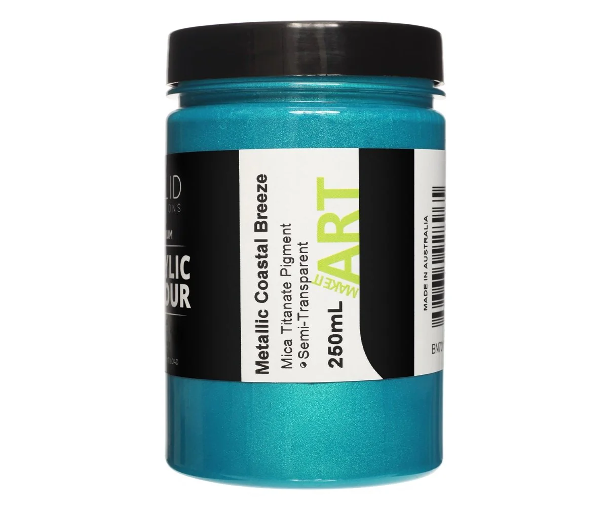 Acrylic Paint | Metallic Coastal Breeze - 250ml - Image 3