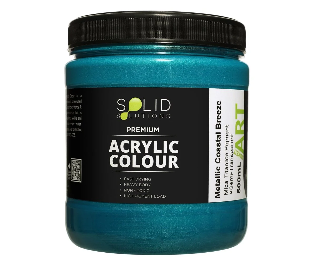 Acrylic Paint | Metallic Coastal Breeze - 500ml