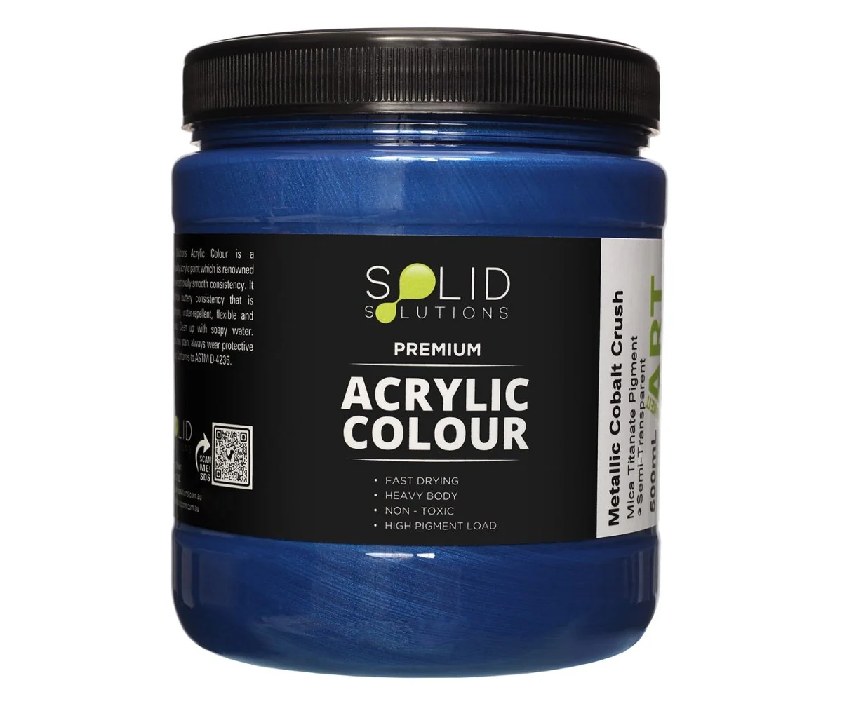 Acrylic Paint | Metallic Cobalt Crush - 500ml