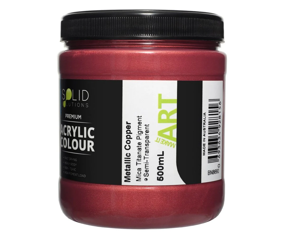 Acrylic Paint | Metallic Copper - 500ml - Image 3