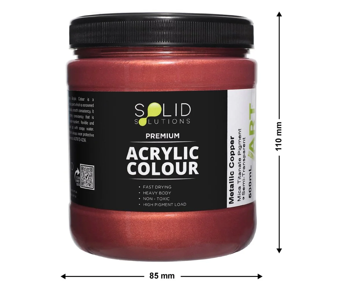 Acrylic Paint | Metallic Copper - 500ml - Image 4