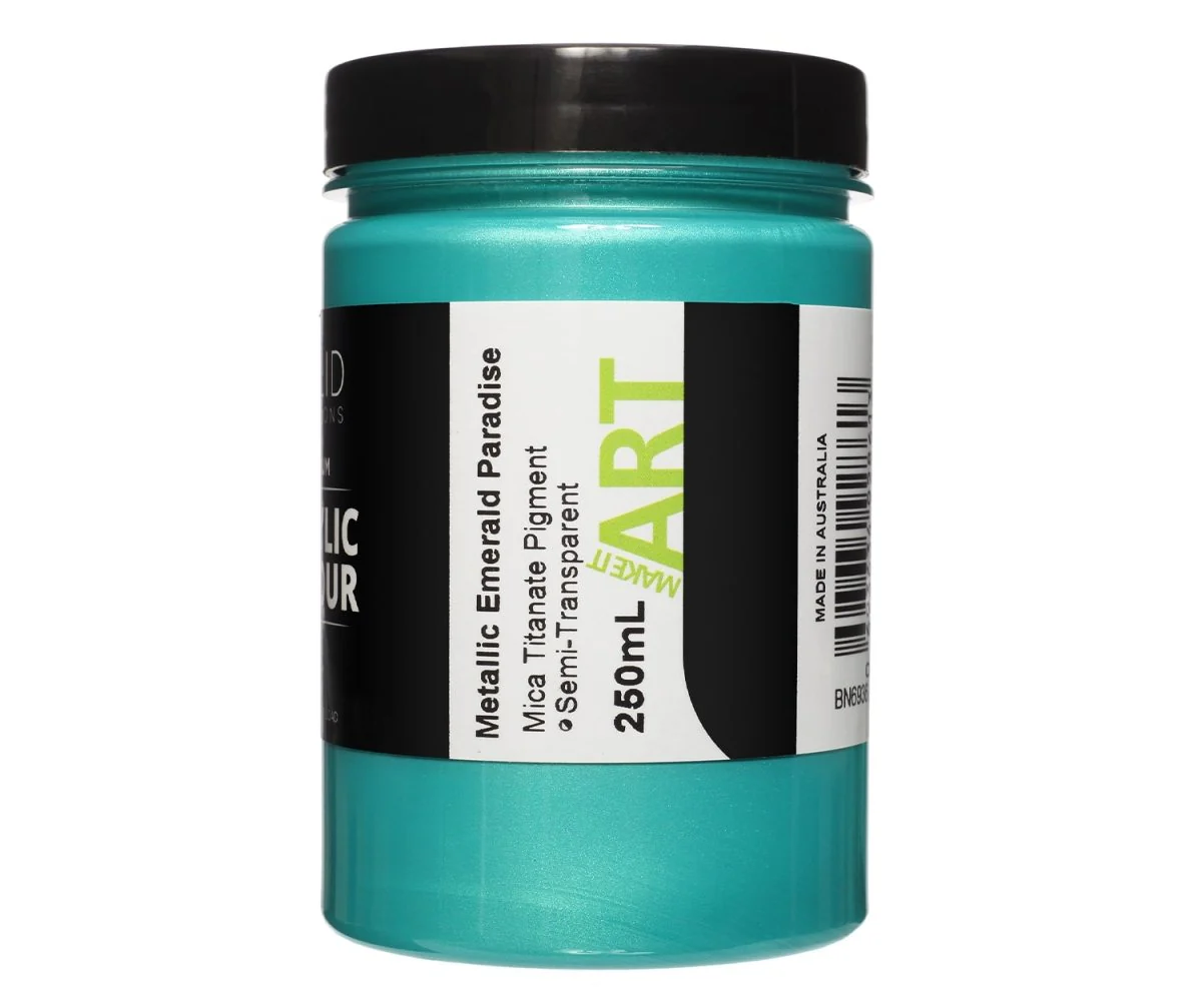 Acrylic Paint | Metallic Emerald Paradise - 250ml - Image 3