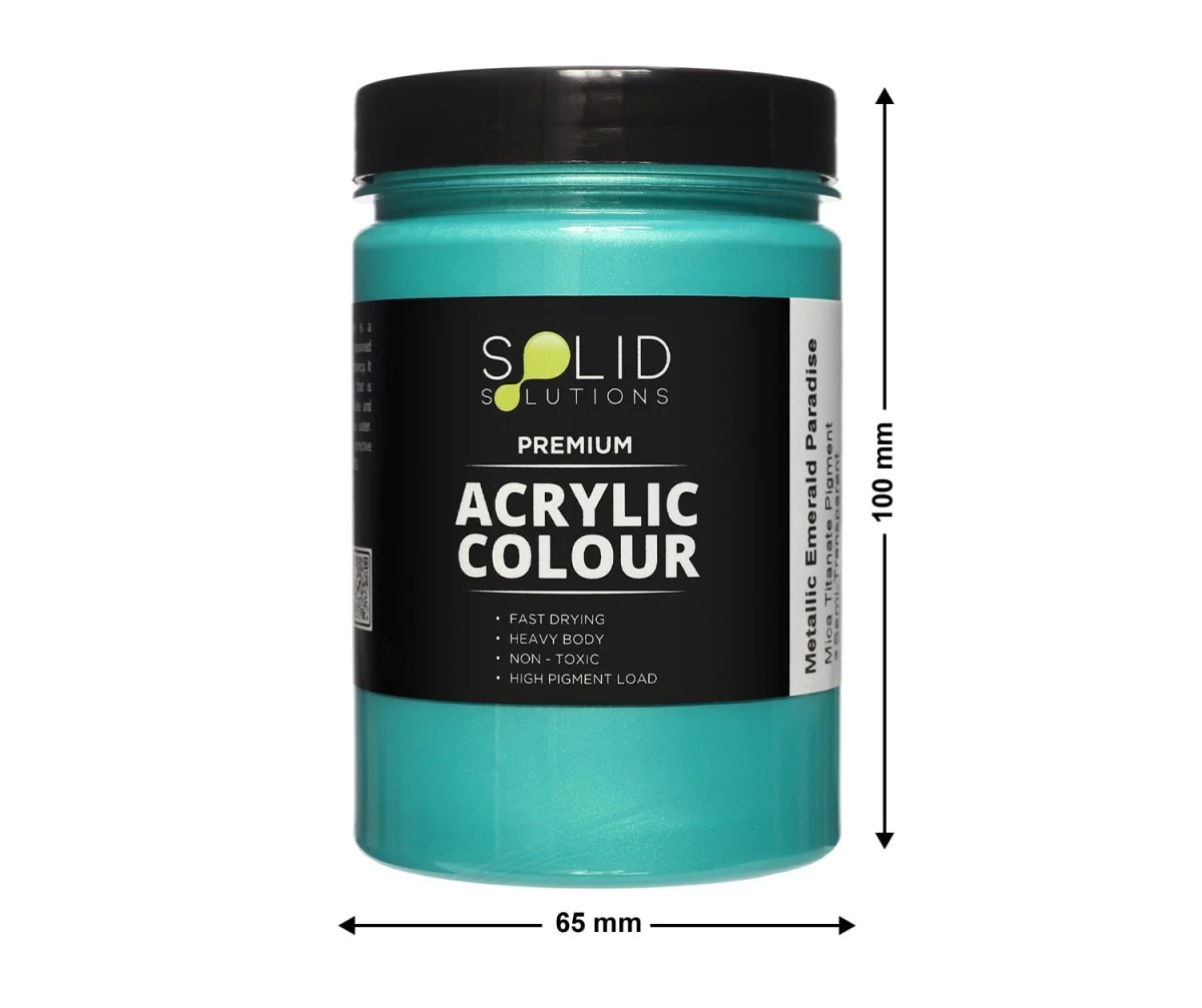 Acrylic Paint | Metallic Emerald Paradise - 250ml - Image 4