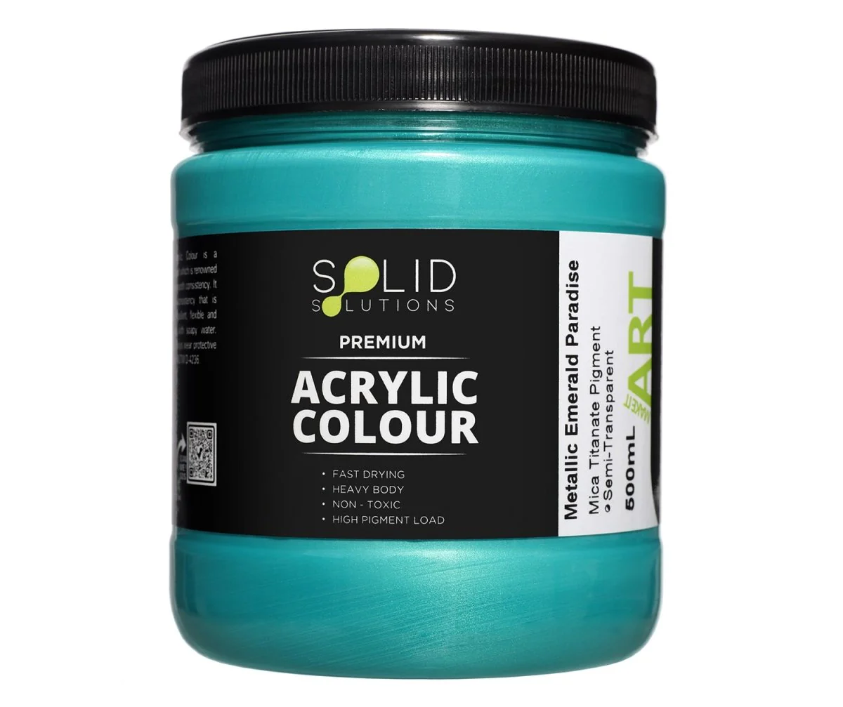 Acrylic Paint | Metallic Emerald Paradise - 500ml