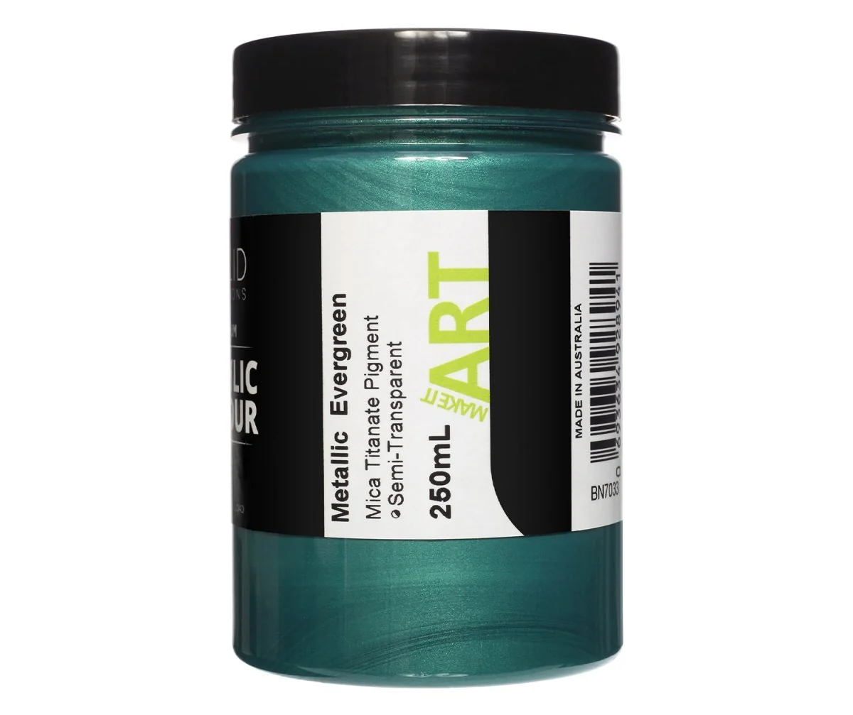 Acrylic Paint | Metallic Evergreen - 250ml - Image 3