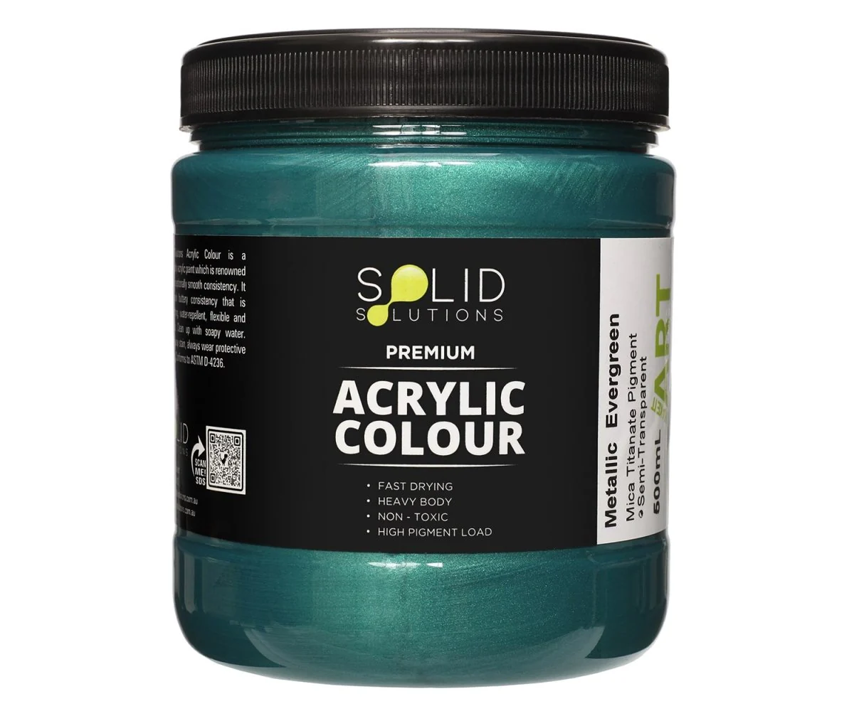 Acrylic Paint | Metallic Evergreen - 500ml