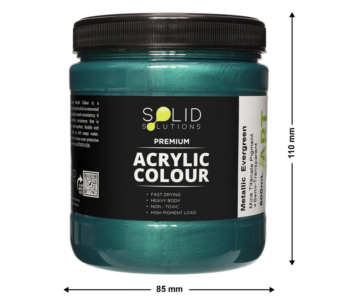 Acrylic Paint | Metallic Evergreen - 500ml - Image 3
