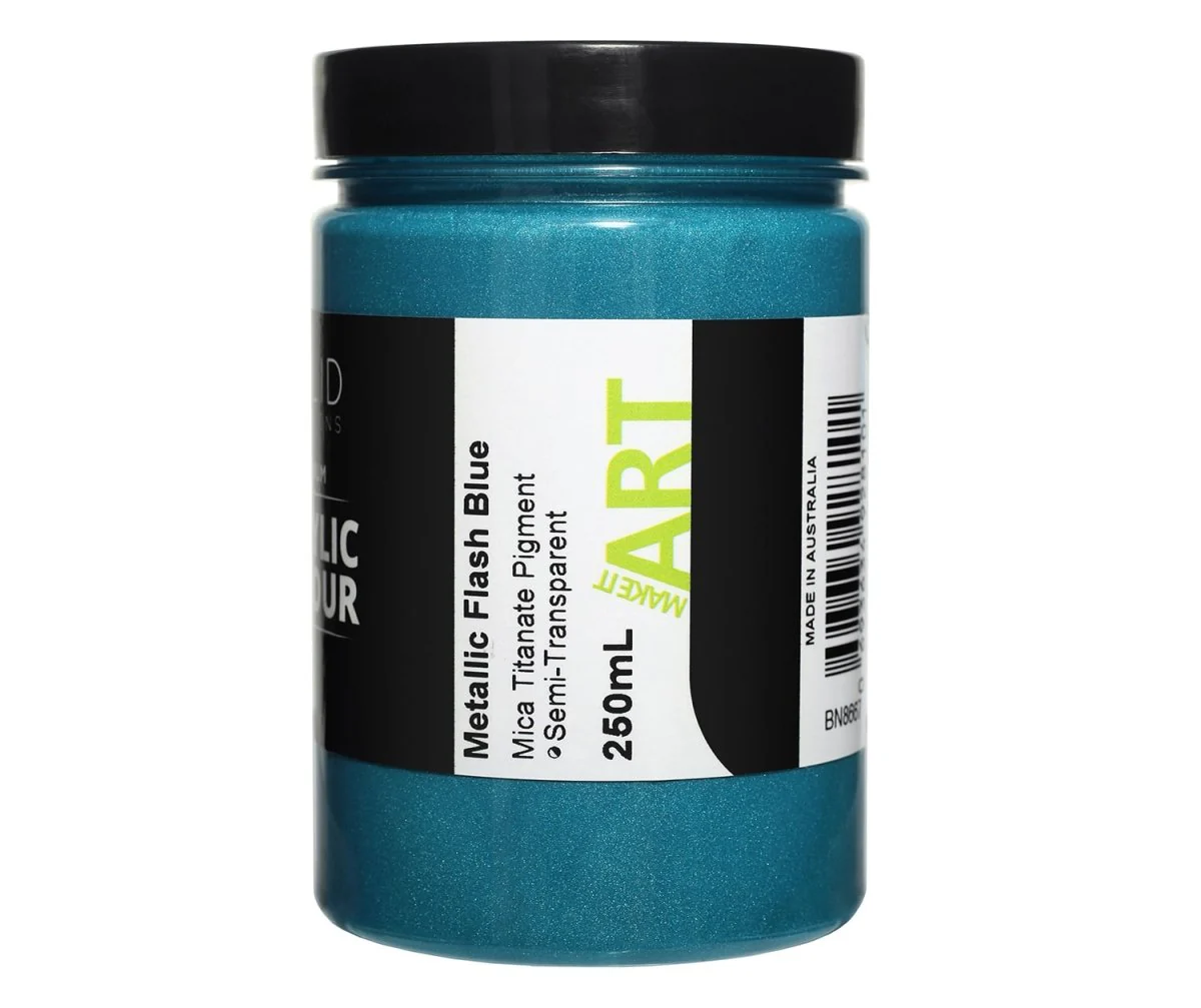 Acrylic Paint | Metallic Flash Blue - 250ml - Image 3