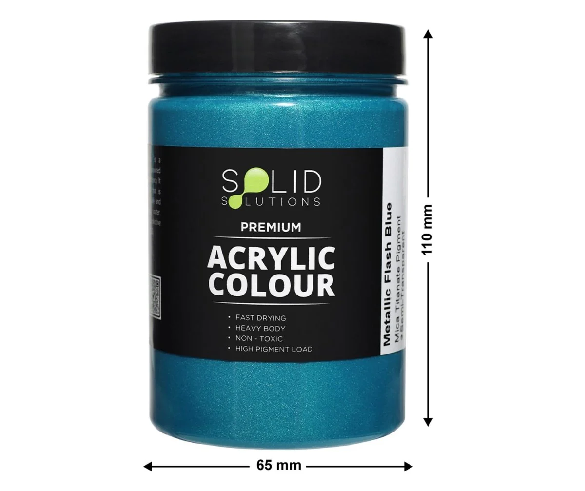 Acrylic Paint | Metallic Flash Blue - 250ml - Image 4
