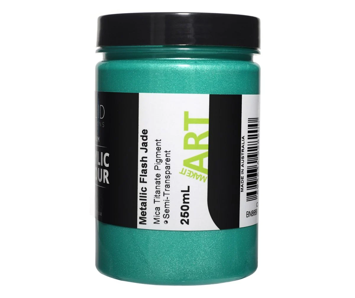 Acrylic Paint | Metallic Flash Jade - 250ml - Image 3