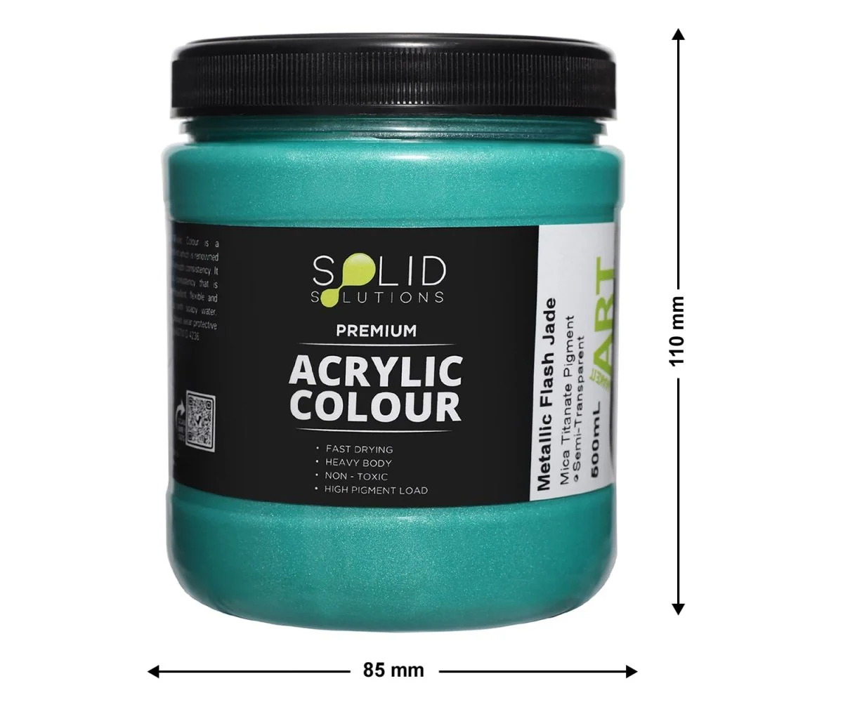Acrylic Paint | Metallic Flash Jade - 500ml - Image 4