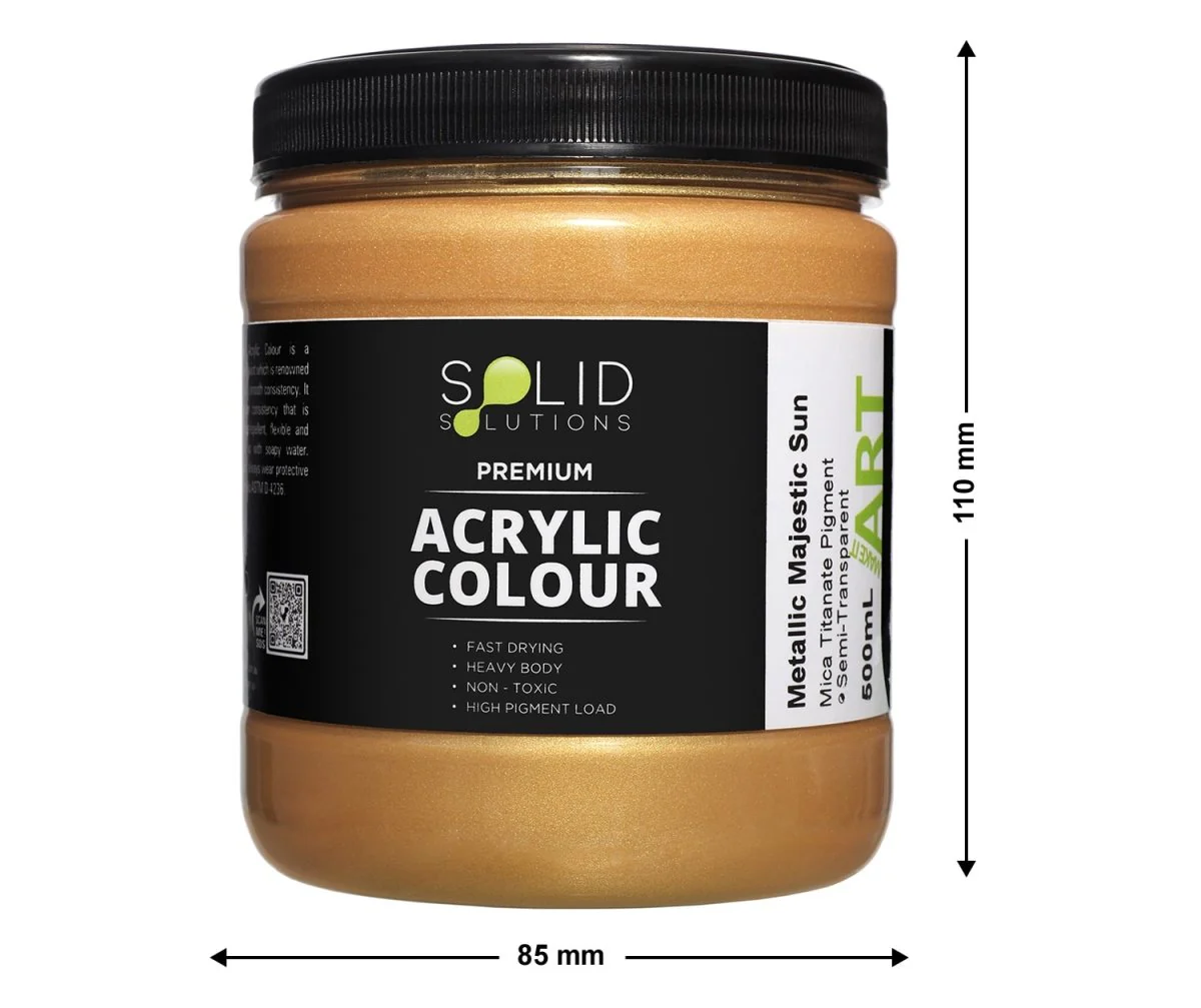 Acrylic Paint | Metallic Majestic Sun - 500ml - Image 3