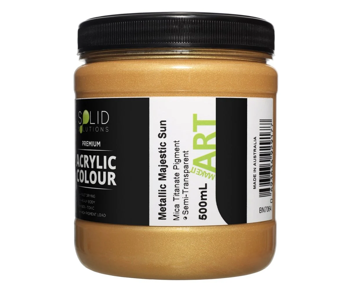 Acrylic Paint | Metallic Majestic Sun - 500ml - Image 4