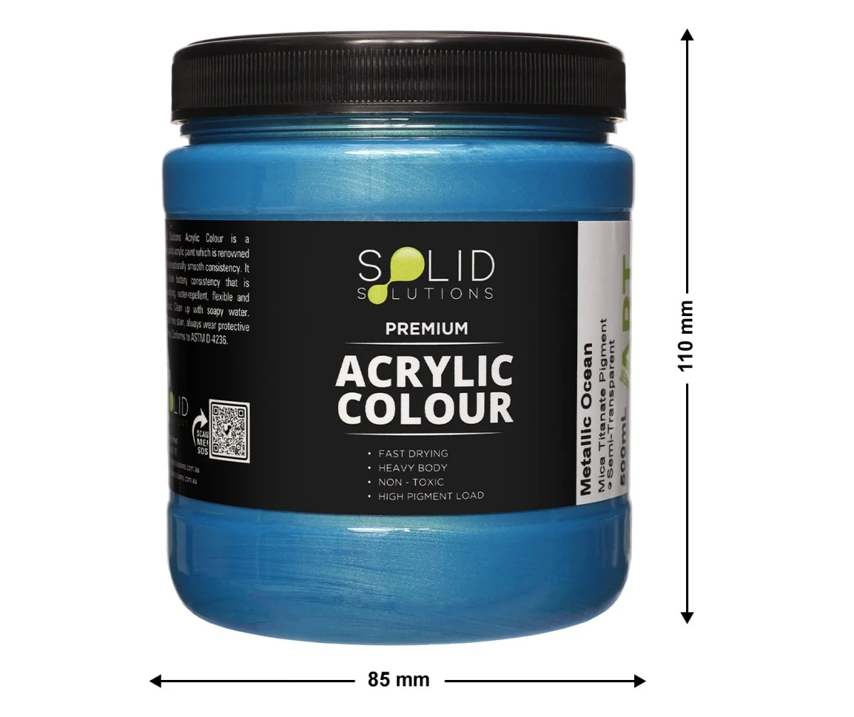 Acrylic Paint | Metallic Ocean - 500ml - Image 3
