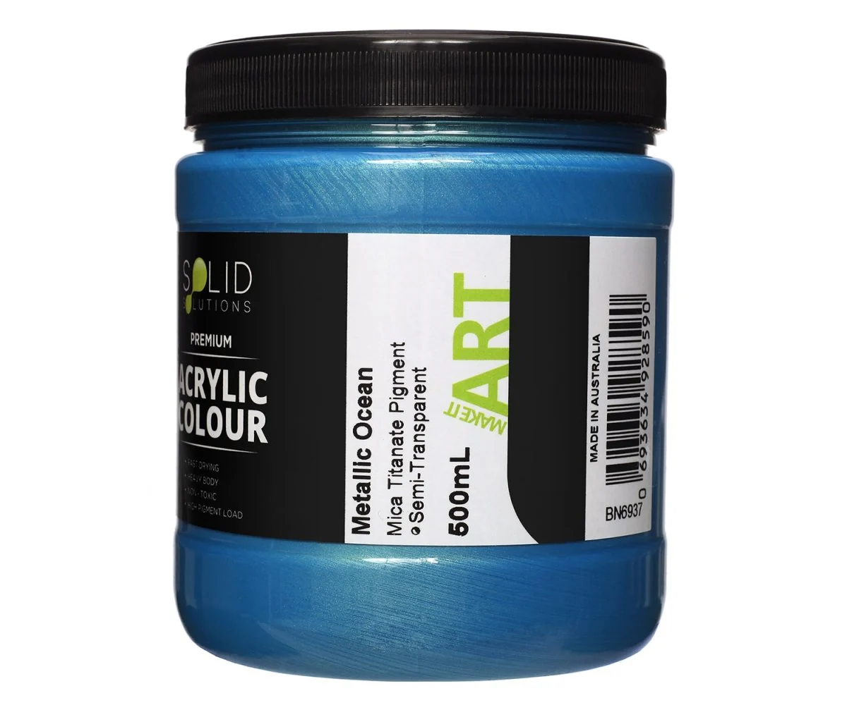Acrylic Paint | Metallic Ocean - 500ml - Image 4