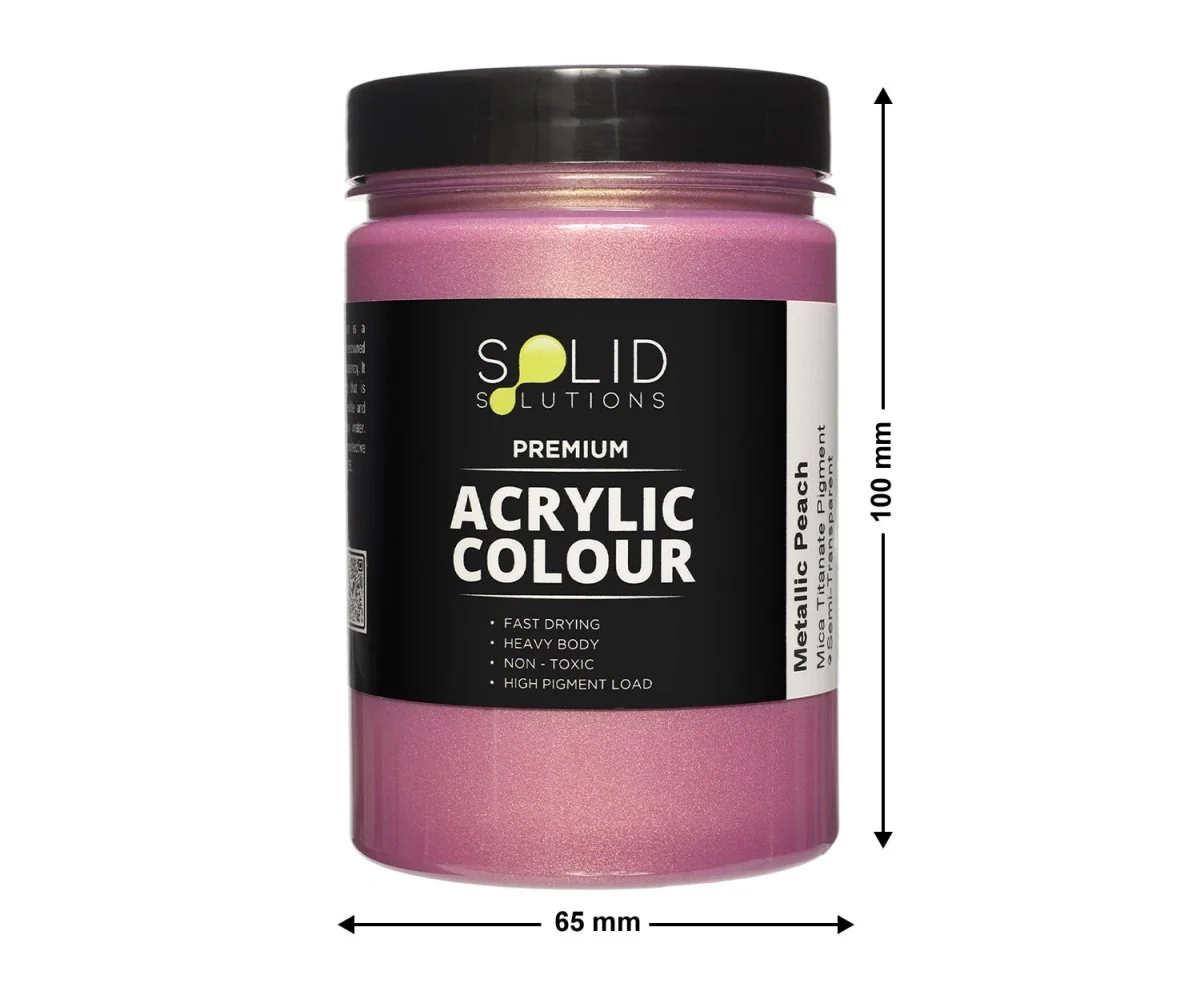 Acrylic Paint | Metallic Peach - 250ml - Image 4